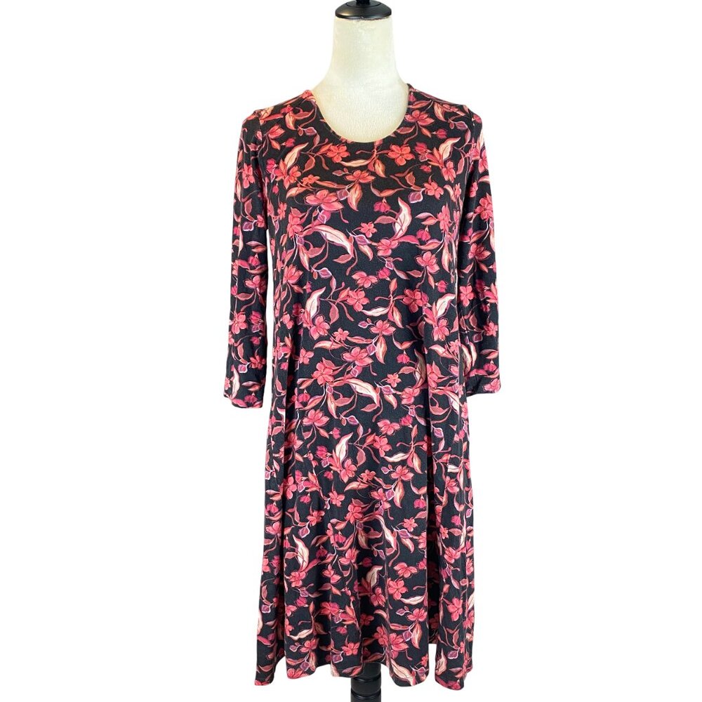 Garnet Hill Dress Womens Small Floral Print